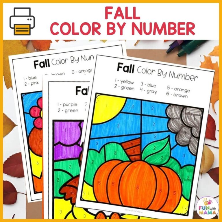 Fall Color By Number