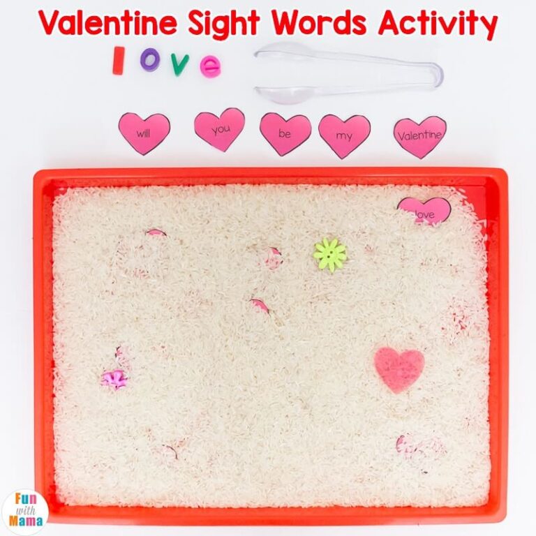 Valentine Sight Word Activity