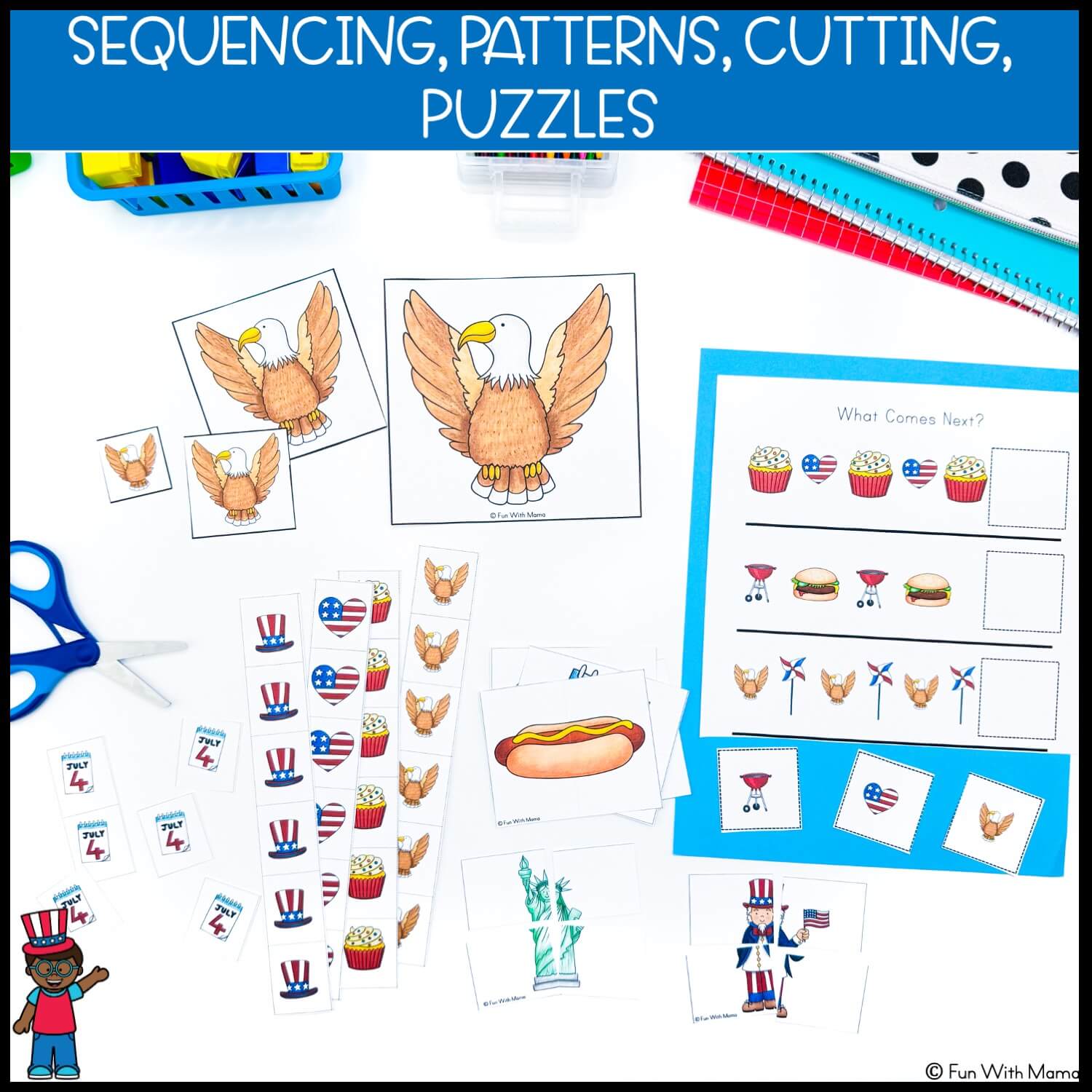 Fourth Of July Activities Pack Independence Day