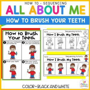 How to brush your teeth sequencing