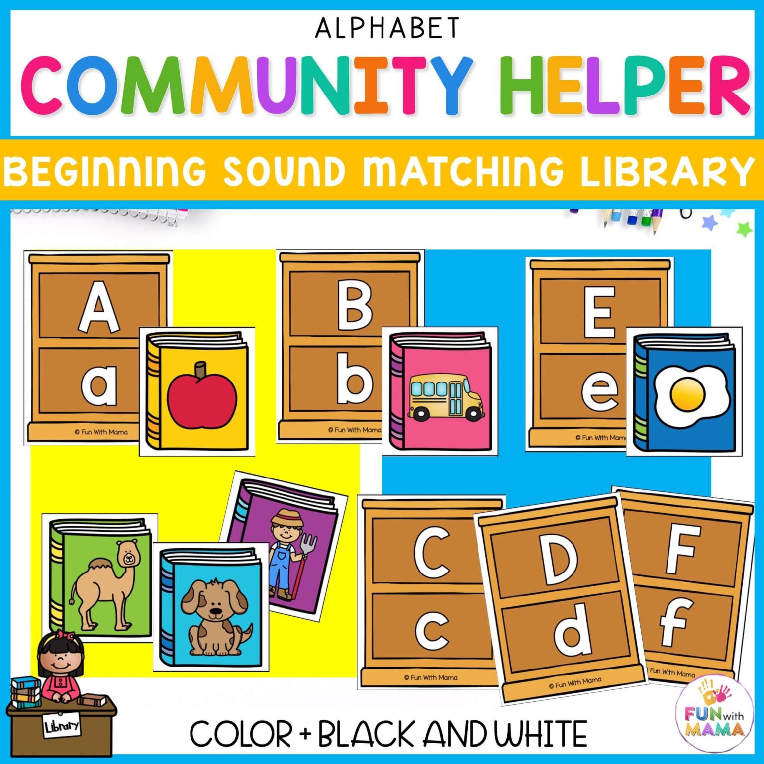 Community Helper Beginning Sounds Library
