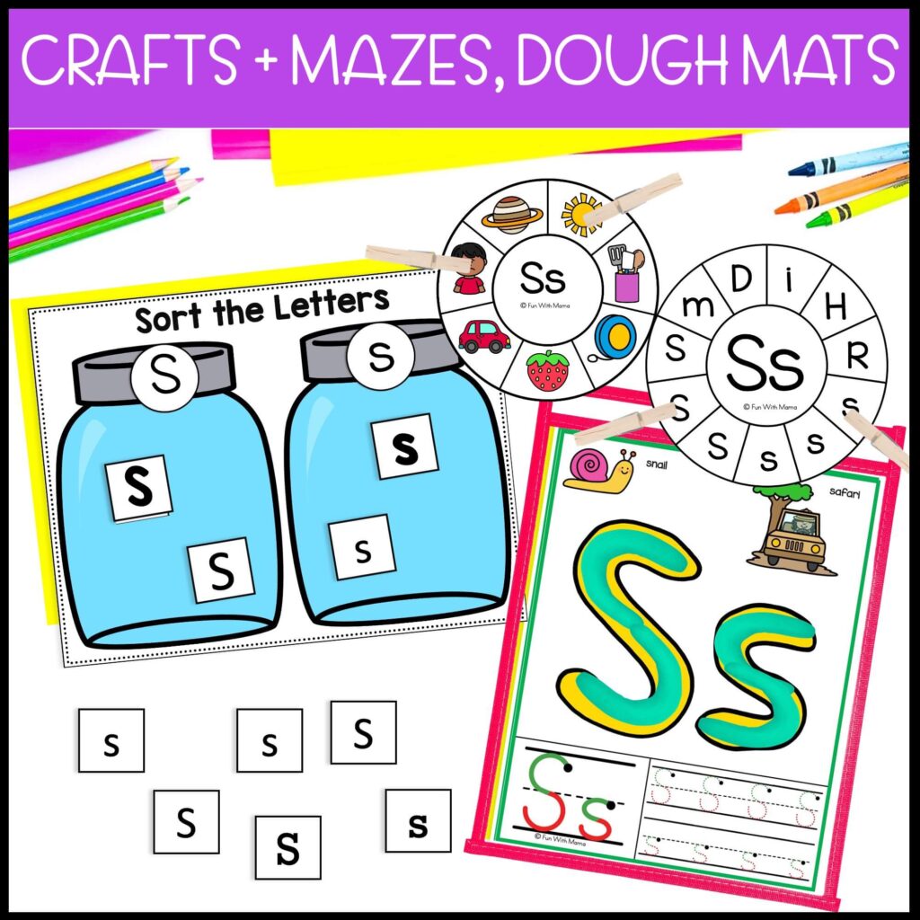 S Activity Letter S Activities Pack