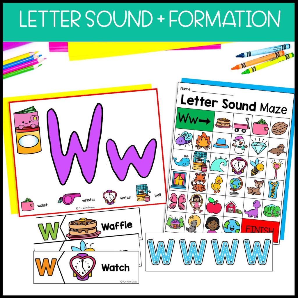 Letter W Activities + Worksheets Pack