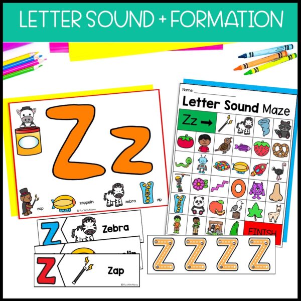 Letter Z Activities + Worksheets Pack