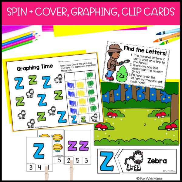 Letter Z Activities + Worksheets Pack
