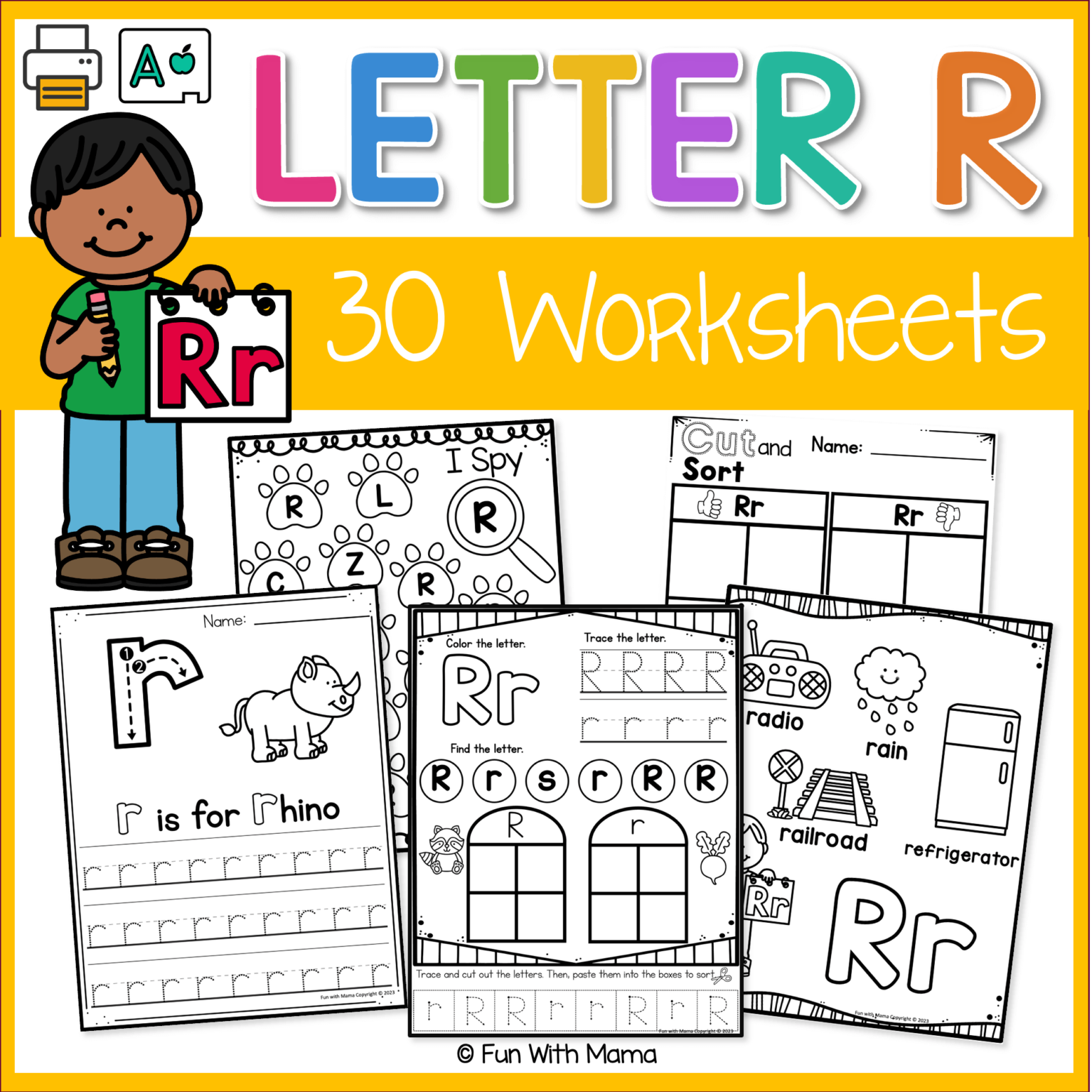 Letter R Review Worksheet Letter R Worksheets