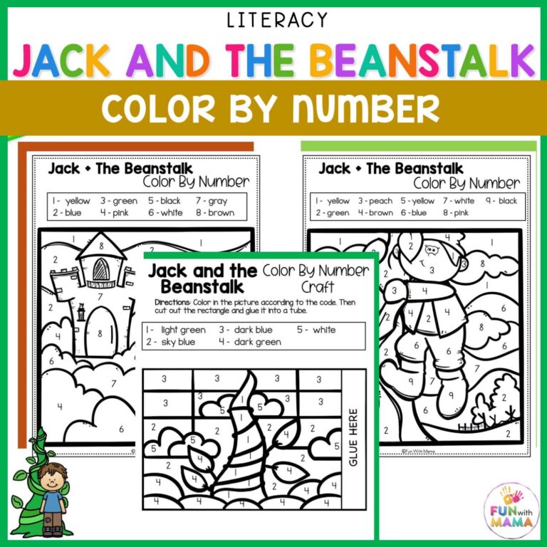 Jack And The Beanstalk Color By Number